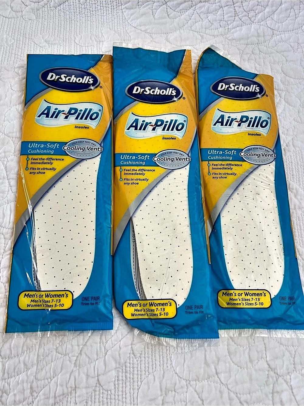 Dr. Scholl's Air-Pillo Insoles Ultra-Soft Cushioning with Cooling Vents Insoles